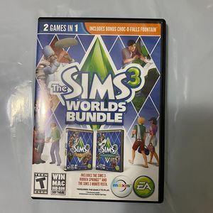 The Sims 3 Worlds Bundle (2 Games In 1) Includes Bonus Choc-O-Falls Fountain‎